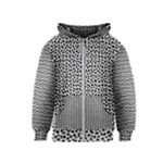 Marble Cracked Pattern Surface Kids  Zipper Hoodie