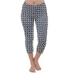 Marble Cracked Pattern Surface Capri Winter Leggings 