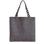 Marble Cracked Pattern Surface Zipper Grocery Tote Bag