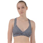 Marble Cracked Pattern Surface Sweetheart Sports Bra