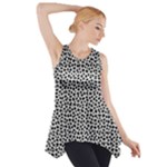 Marble Cracked Pattern Surface Side Drop Tank Tunic