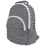 Marble Cracked Pattern Surface Rounded Multi Pocket Backpack