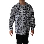 Marble Cracked Pattern Surface Kids  Hooded Windbreaker