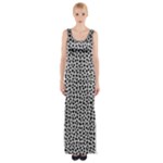 Marble Cracked Pattern Surface Thigh Split Maxi Dress