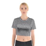 Marble Cracked Pattern Surface Cotton Crop Top