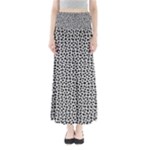 Marble Cracked Pattern Surface Full Length Maxi Skirt