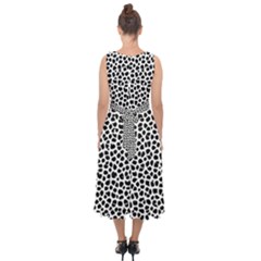 Midi Tie-Back Chiffon Dress 