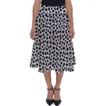 Marble Cracked Pattern Surface Perfect Length Midi Skirt