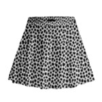 Marble Cracked Pattern Surface Mini Flare Skirt