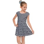 Marble Cracked Pattern Surface Kids  Cap Sleeve Dress