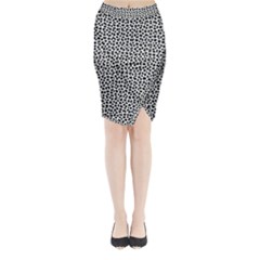 Marble Cracked Pattern Surface Midi Wrap Pencil Skirt from ArtsNow.com