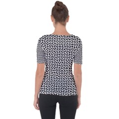 Shoulder Cut Out Short Sleeve Top 