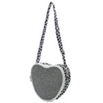 Marble Cracked Pattern Surface Heart Shoulder Bag