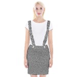 Marble Cracked Pattern Surface Braces Suspender Skirt