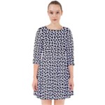 Marble Cracked Pattern Surface Smock Dress