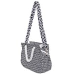 Marble Cracked Pattern Surface Rope Handles Shoulder Strap Bag