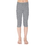 Marble Cracked Pattern Surface Kids  Capri Leggings 