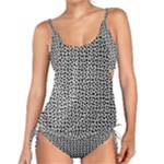 Marble Cracked Pattern Surface Tankini Set