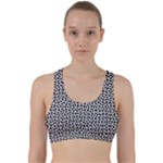 Marble Cracked Pattern Surface Back Weave Sports Bra