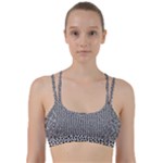 Marble Cracked Pattern Surface Line Them Up Sports Bra