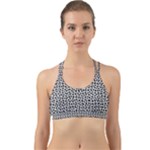 Marble Cracked Pattern Surface Back Web Sports Bra