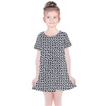 Marble Cracked Pattern Surface Kids  Simple Cotton Dress