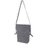 Marble Cracked Pattern Surface Folding Shoulder Bag