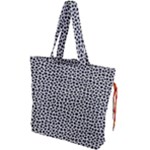 Marble Cracked Pattern Surface Drawstring Tote Bag