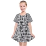 Marble Cracked Pattern Surface Kids  Smock Dress