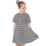 Marble Cracked Pattern Surface Kids  Sailor Dress