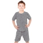 Marble Cracked Pattern Surface Kids  T-Shirt and Shorts Set