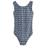 Marble Cracked Pattern Surface Kids  Cut-Out Back One Piece Swimsuit