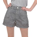 Marble Cracked Pattern Surface Women s Ripstop Shorts