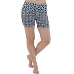 Marble Cracked Pattern Surface Lightweight Velour Yoga Shorts