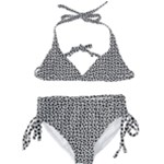 Marble Cracked Pattern Surface Kids  Classic Bikini Set