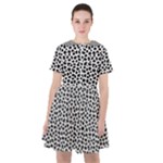 Marble Cracked Pattern Surface Sailor Dress