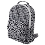 Marble Cracked Pattern Surface Flap Pocket Backpack (Small)