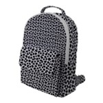 Marble Cracked Pattern Surface Flap Pocket Backpack (Large)