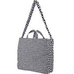 Marble Cracked Pattern Surface Square Shoulder Tote Bag