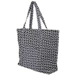 Marble Cracked Pattern Surface Zip Up Canvas Bag