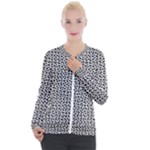 Marble Cracked Pattern Surface Casual Zip Up Jacket