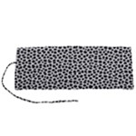 Marble Cracked Pattern Surface Roll Up Canvas Pencil Holder (S)