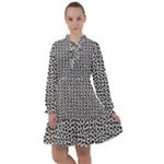 Marble Cracked Pattern Surface All Frills Dress