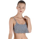 Marble Cracked Pattern Surface Layered Top Bikini Top 