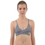 Marble Cracked Pattern Surface Wrap Around Bikini Top