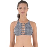 Marble Cracked Pattern Surface Perfectly Cut Out Bikini Top