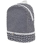 Marble Cracked Pattern Surface Zip Bottom Backpack