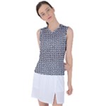 Marble Cracked Pattern Surface Women s Sleeveless Sports Top