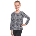 Marble Cracked Pattern Surface Kids  Long Mesh T-Shirt