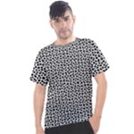 Marble Cracked Pattern Surface Men s Sport Top